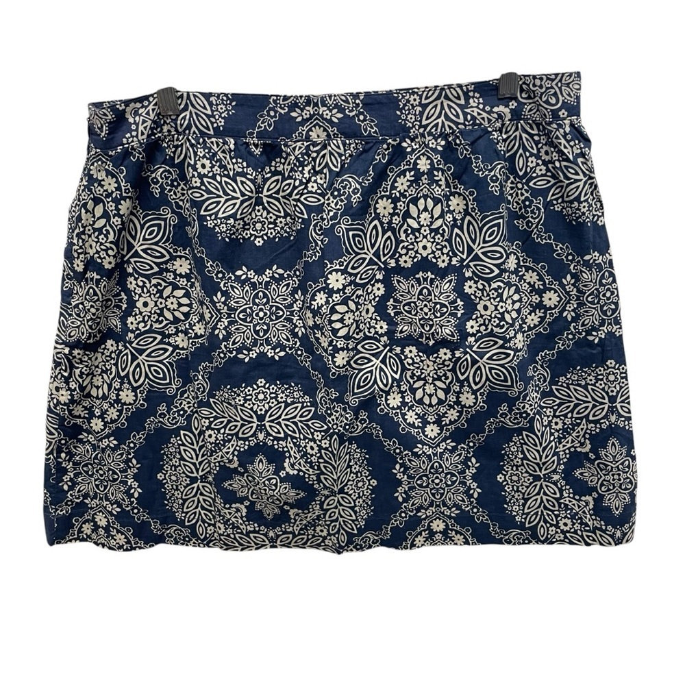 G.H. Bass & co women’s bandana print skirt cotton blue size 12 casual short